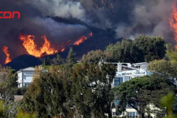 Incendios de Los Ángeles avanza hacia el acaudalado barrio de Brentwood