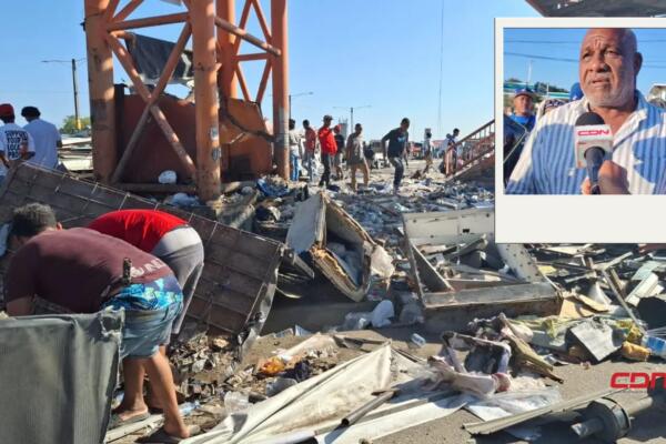 Buhoneros del KM9 denuncian que no han recibido indemnización tras desalojo forzoso. (foto, fuente externa)