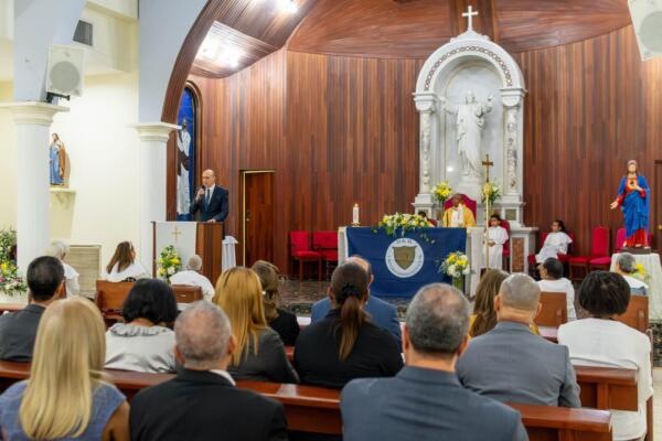 Universidad Dominicana O&M conmemora su 59 aniversario con una misa solemne en la parroquia Cristo Salvador, ubicada en el sector Honduras
