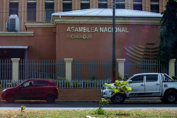 Fotografía general de la fachada del edificio de la Asamblea Nacional, en Managua (Nicaragua).
EFE/STR