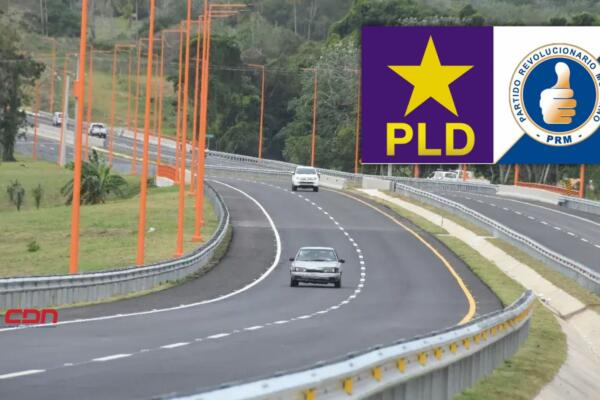 PLD y PRM en controversia por el nombre de la circunvalación de SD. (foto, fuente externa)