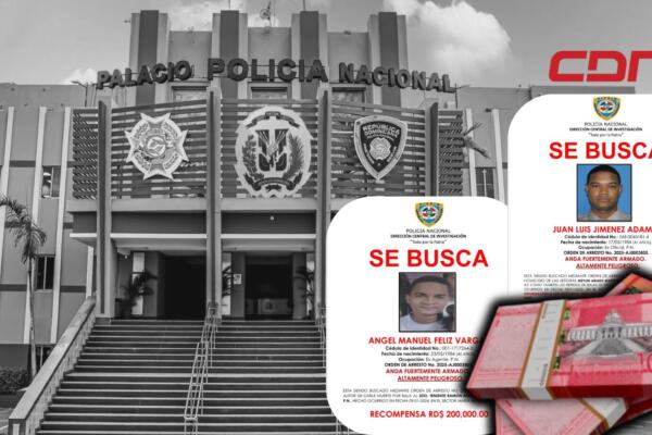 Recompensas de RD$300,000 y RD$200,000 por captura de ex miembros de la Policía Nacional.