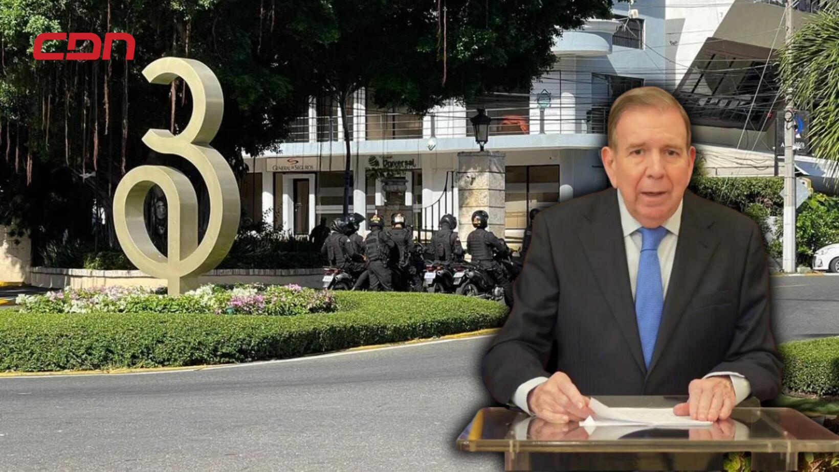 Permanece custodiado hotel donde se presume sigue hospedado Edmundo González