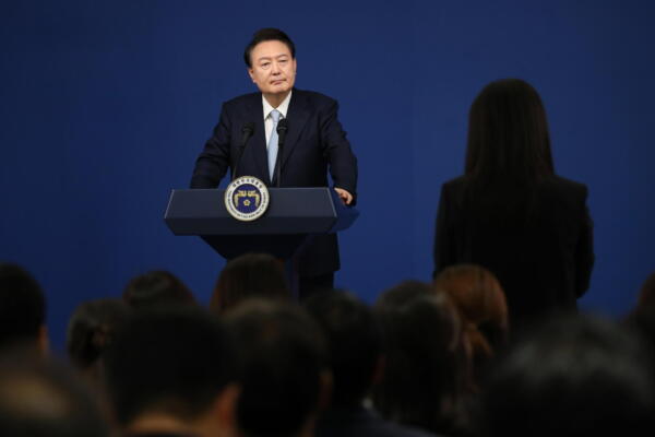 Fotografía del presidente de Corea del Sur, Yoon Suk-yeol. 
EFE/Chung Sung-Jun 