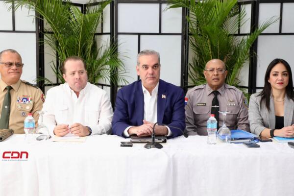 El presidente Luis Abinader encabezó, la primera reunión de seguimiento al Plan de Seguridad Ciudadana del año 2025. (foto, fuente externa)