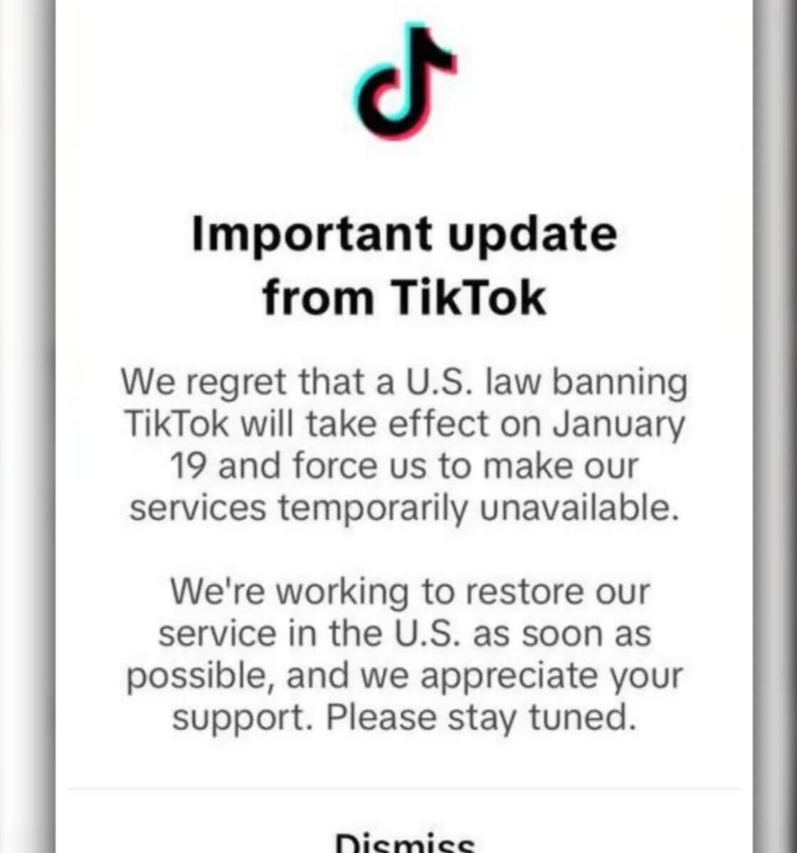 TikTok confirma que deja de funcionar en EEUU