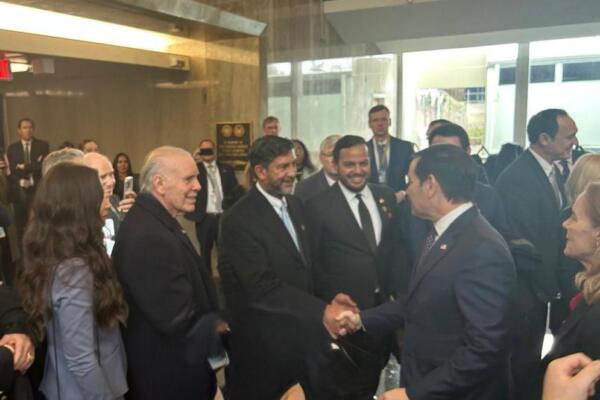 Marco Rubio jura como secretario de Estado de EE. UU., empresarios de RD participan en actividad
