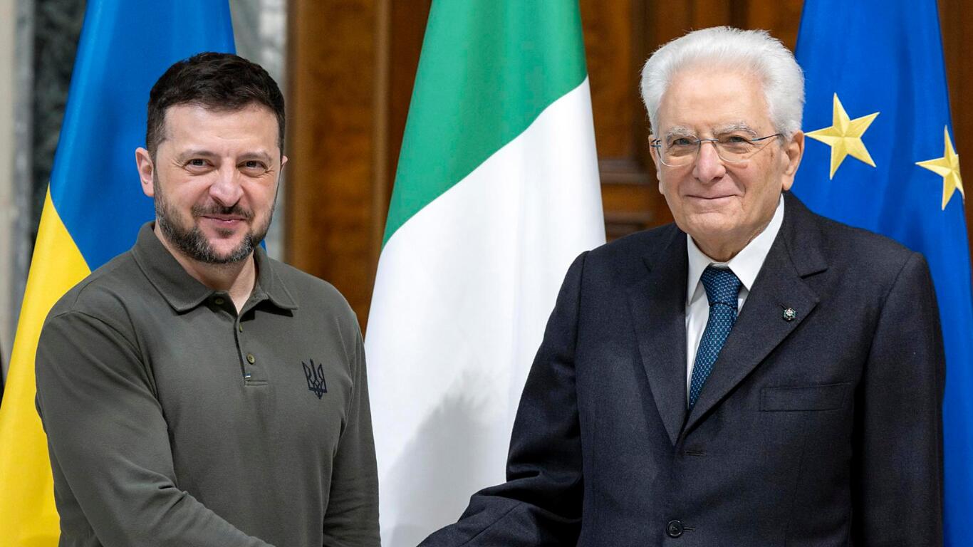 Sergio Mattarella se reunió este viernes con su homólogo ucraniano, Volodímir Zelenski, a quien confirmó su apoyo incondicional.