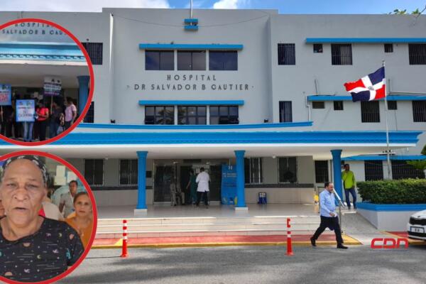 Representantes de varios gremios del sector salud, se manifestaron este jueves en distintos hospitales del Gran Santo Domingo. (foto, fuente externa)