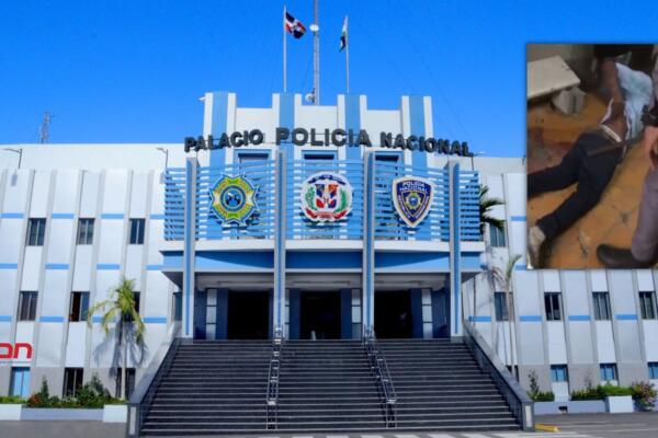 Agentes de la Policía Nacional golpear a los jóvenes, aparentemente por sustancia prohibida. (foto, fuente externa)