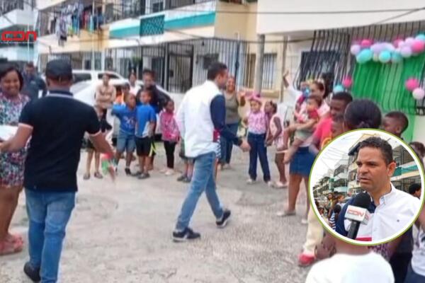 El edil dijo sentirse muy motivado a realizar una acción de esta naturaleza a favor de los niños. Foto: Fuente externa 