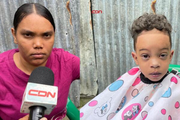 La madre de Brayan, Belkis Villar Taveras, pidió ayuda ante las cámaras de CDN, para que su hijo pueda seguir viviendo.  Foto: Fuente externa 