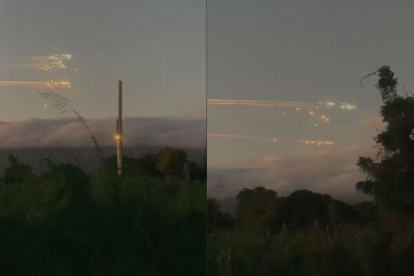 Momento en que explota la nave Starship de SpaceX.