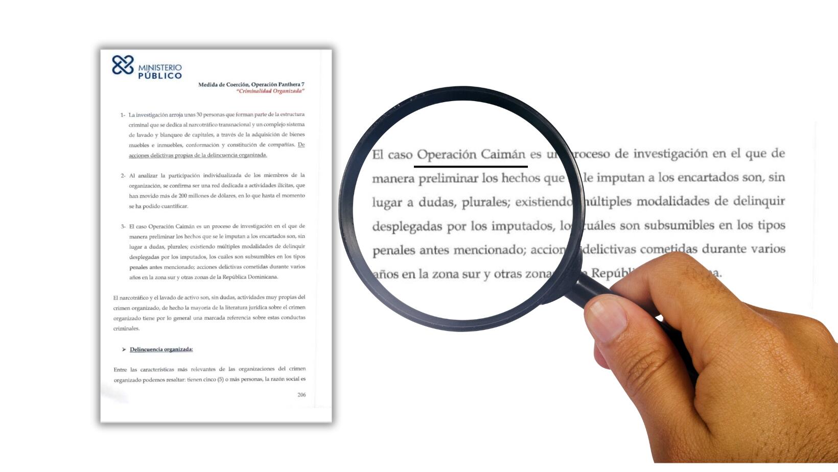 ¿Error o copy paste?: Solicitud coerción Panthera 7 hace referencia a operación Caimán