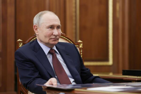 El presidente ruso, Vladímir Putin, durante una reunión en el Kremlin. EFE/EPA/MIKHAIL METZEL / SPUTNIK / KREMLIN POOL MANDATORY CREDIT