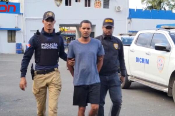 Luis Miguel Cruz de la Cruz (a) Luilly, detenido por la muerte de un hombre en Bonao. 