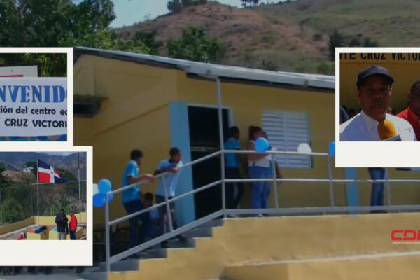 Moradores de la comunidad manifestaron su alegría recibir la escuela que esperaban por más de 25 años. Foto: Fuente externa 