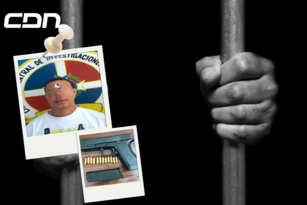 La Policía Nacional y el Ministerio Público arrestan a hombre buscado por agresión y disparos en Barahona y le ocupan un arma ilegal. Foto: CDN Digital