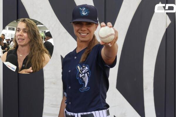 Rachel Balkovec se colocó en el terreno y rompe esquemas en Grandes Ligas como directora de desarrollo de jugadores de los Marlins de Miami. Foto: CDN Digital