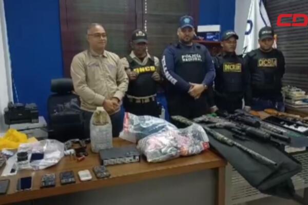 Las armas fueron decomisadas en diferentes puntos del Cibao
