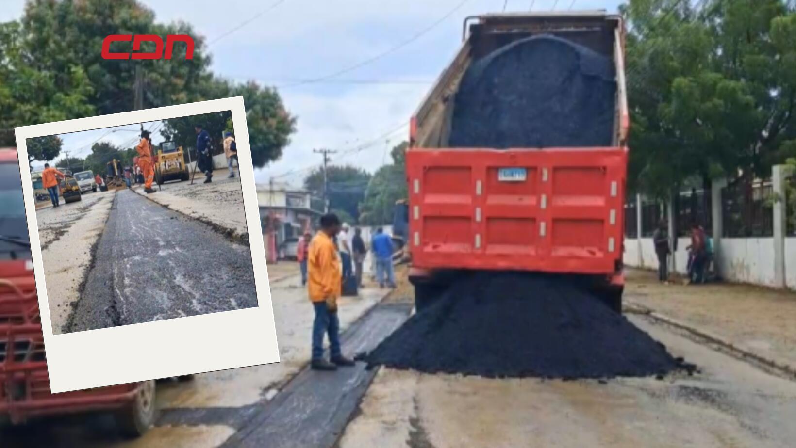 Coraasan inicia programa de bacheo en varias vías en Santiago