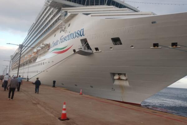 Cuarto crucero del año 2025 arriba al puerto Turístico de Cabo Rojo Pedernales.