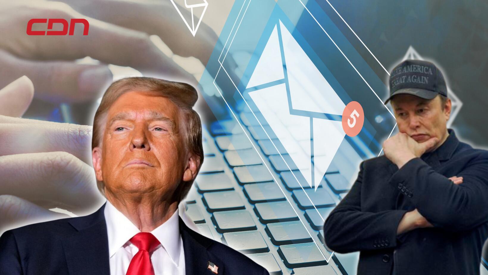 Donald Trump respalda polémicos correos electrónicos de Musk