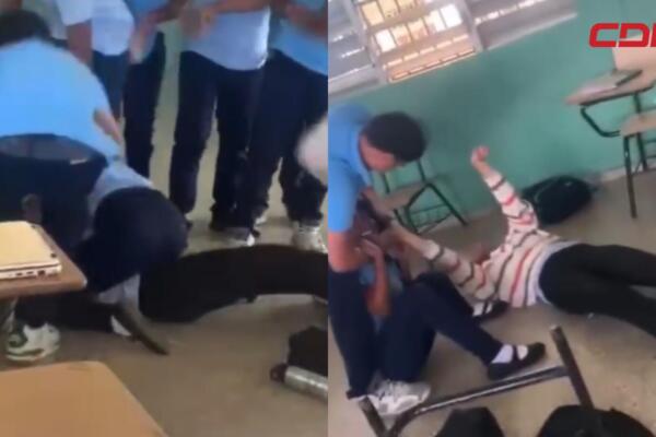 Se desconoce lo que originó la agresión entre las estudiantes. 