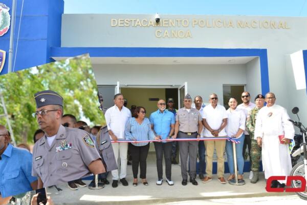 Gobierno inaugura destacamento en el distrito municipal de Canoa