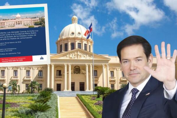 El presidente Abinader ha invitado a los medios de comunicación a su intervención con el secretario de Estado de EE.UU., Marcos Rubio.