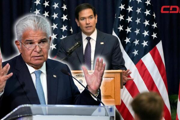 Marco Rubio, secretario de Estado de Estados Unidos y José Raúl Mulino, presidente panameño.