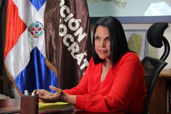 Minou Tavárez Mirabal, delegada política del partido Opción Democrática (OD)