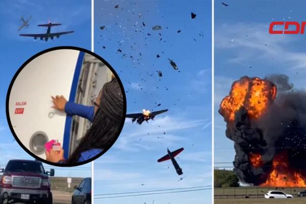 Desiree Salter, se hizo viral luego de santiguar las puertas de un avión de la aerolínea JetBlue