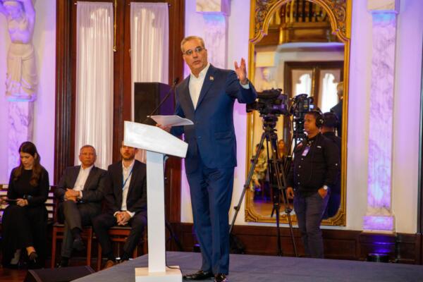 Presidente Luis Abinader en LA Semanal con la Prensa. FOTO: Fuente externa.