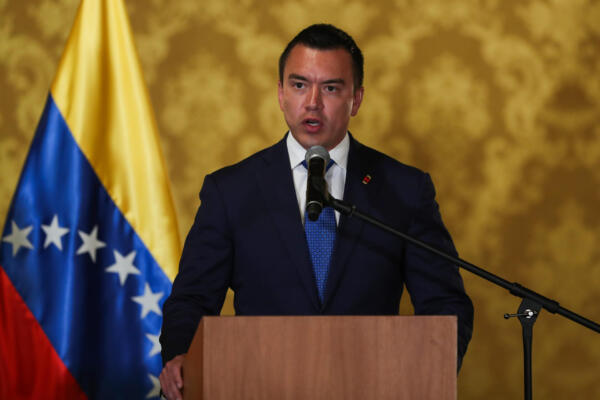 El presidente de Ecuador, Daniel Noboa, en una foto de archivo. 
EFE/ José Jácome ARCHIVO