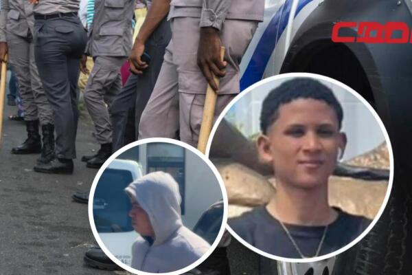 Diosbaby Batista Morel, joven herido por agente de la Policía Nacional. 