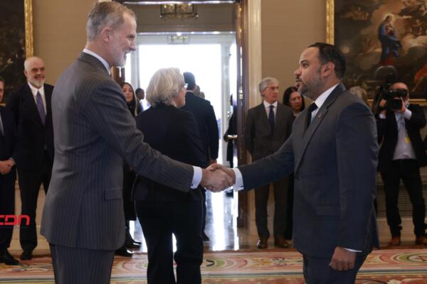  Pablo Ulloa sostuvo una audiencia con Su Majestad el Rey Felipe VI. (foto, fuente externa)