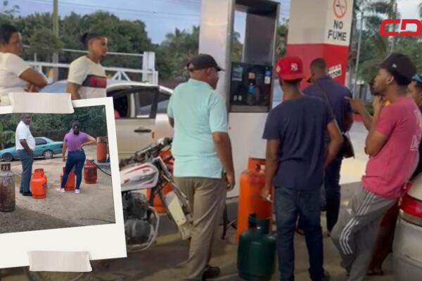 Residentes en Pimentel, provincia Duarte denuncian escasez de gas propano. 