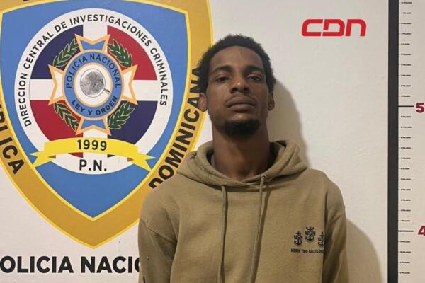 Andy Monción, alias “Tres Pasito”, presunto delincuente que hirió de bala a un teniente coronel en Valverde. 
