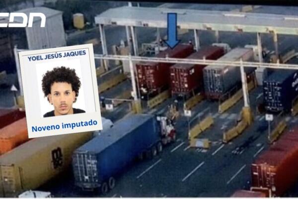 Se entregó noveno sospechoso por tráfico de 9.8 toneladas de cocaína incautada en el Puerto Multimodal Caucedo. Se trata de Yoel Jesús Jáquez. Foto: CDN Digital