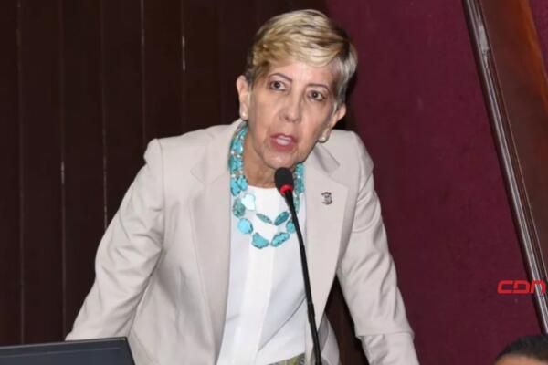 La senadora Ginnette Bournigal. (foto, fuente externa)