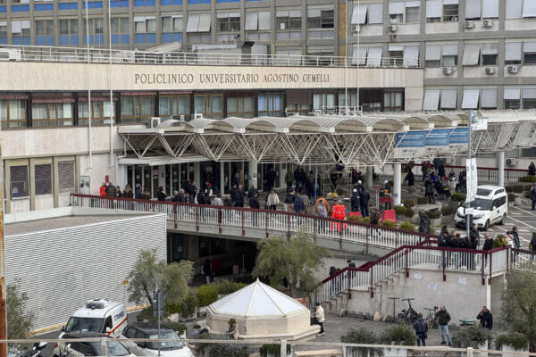 El hospital Gemelli, donde está ingresado el papa Francisco.