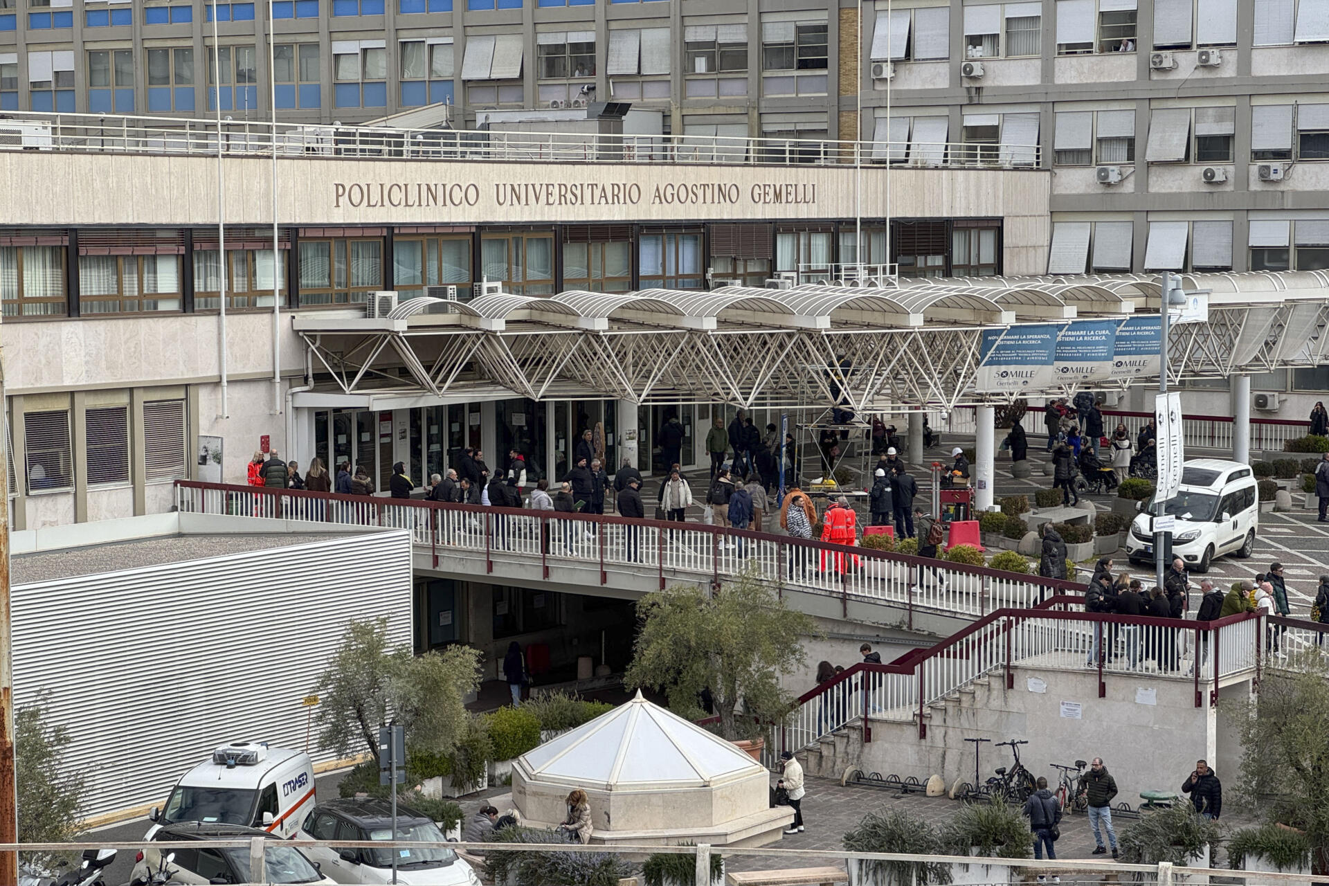 El hospital Gemelli, donde está ingresado el papa Francisco.