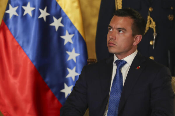 El presidente de Ecuador, Daniel Noboa, en una foto. EFE/ José Jácome