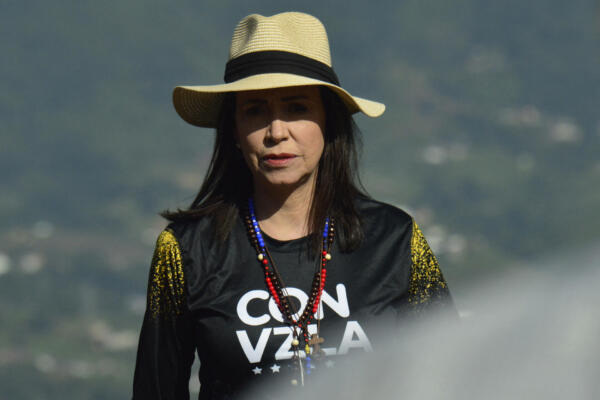 La líder opositora venezolana María Corina Machado. Schneyder MENDOZA / AFP
