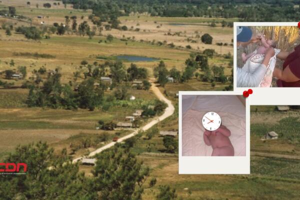El bebé que fue recogido del suelo presenta picadura de hormiga. Foto: Fuente externa 