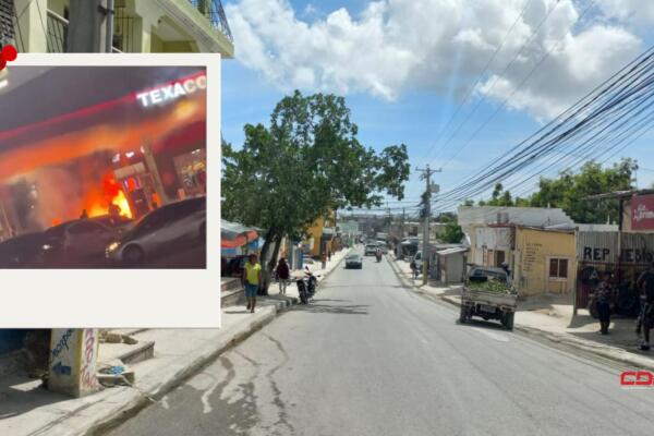 El hecho se registró en la estación Texaco, ubicada en la avenida España del popular sector de Friusa en Bávaro. Foto: Fuente externa 