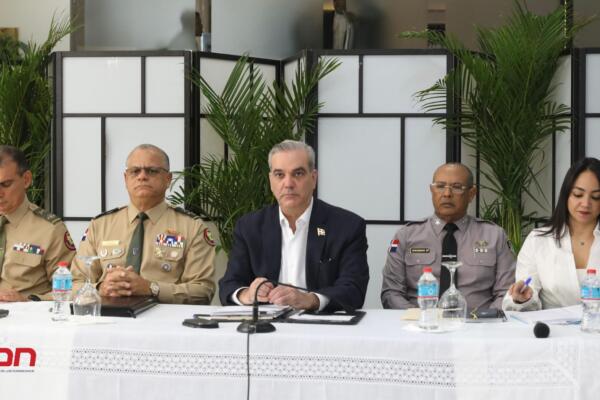 El presidente Luis Abinader encabezó, este lunes, la reunión de seguimiento al Plan de Seguridad Ciudadana. (Foto, fuente extena)