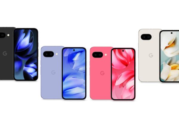 Fotografía cedida por Google donde se muestra una gama de los cuatro colores disponibles de su nuevo teléfono de gama baja, el Pixel 9A, que estará disponible en abril, equipado con un chip Tensor G4 y mejor resistencia al agua. EFE/Google