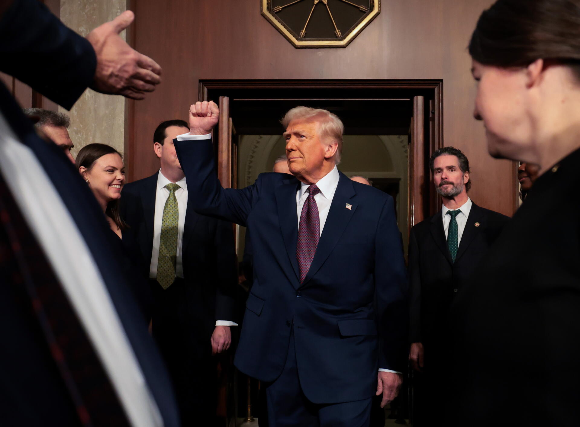Trump da un discurso lleno de optimismo, elogios a Musk y críticas Biden